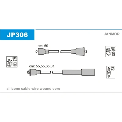 Imagen de JANMOR JP306 Juego de Cables Encendido