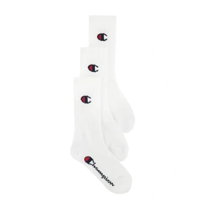 Imagen de Champion Core Junior 3PP Crew, Calcetines, para Unisex adulto, Blanco, 27 30