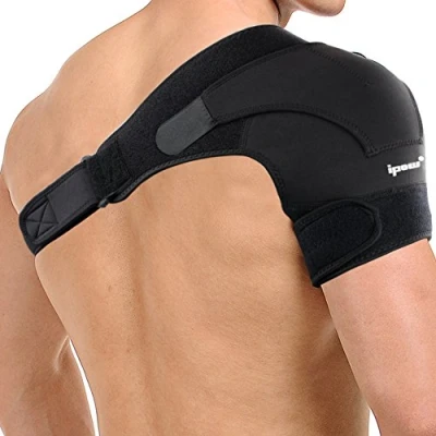 Imagen de IPOW Hombrera Ajustable, Apoyo de Hombro Neopreno Transpirable, Protección para Prevención y Recuperación Lesiones Deportivas, Hombre/Mujer