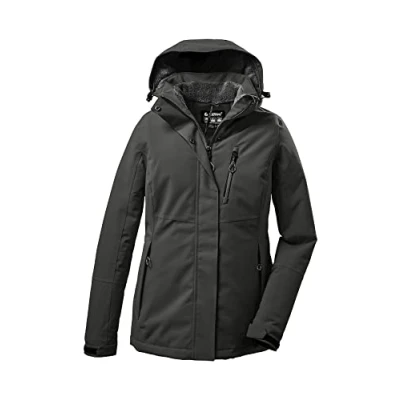 Imagen de Killtec KOW 140 WMN Jckt Chaqueta de invierno con capucha desmontable, Dunkeloliv, 42 para Mujer