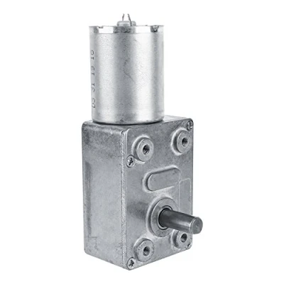 Imagen de CC 12V CW/CCW Motor reductor de gusano reversible alto par reducción (5RPM)
