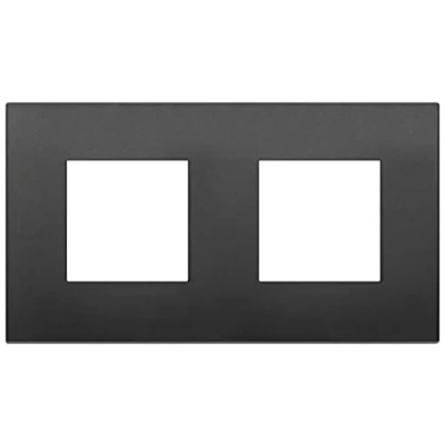 Imagen de Vimar 19643.71 Arké placa Classic 4 módulos (2+2 distancia entre ejes 71 mm), tecnopolímero, negro