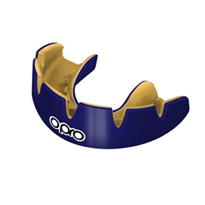 Imagen de protector bucal para brackets OPRO Instant Custom Fit, de dentista con máxima comodidad, protección y ajuste, rugby, boxeo, MMA, hockey (Blanco)