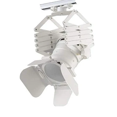 Imagen de Carcasa De Foco Carril Bifásico Longitud Regulable, Portalámparas E27 Color Blanco