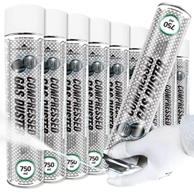 Imagen de AABCOOLING Home&amp;Office Frío Spray Compressed Gas Duster 9x750ml de frío, Coche y moto, Cuidado del motor, Enfriado Directo Hasta 50C, Frio