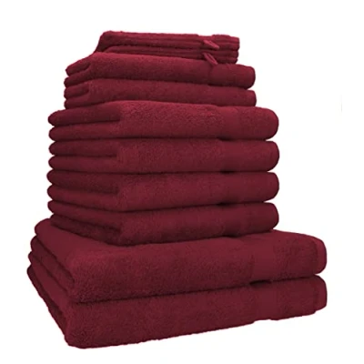 Imagen de Betz Juego de 10 Piezas Toallas Premium 100% algodón 2 baño 4 Mano Invitados Manoplas Color Negro