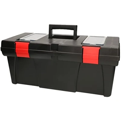 Imagen de KOTARBAU® Caja de herramientas 20&quot; 50 cm, plástico resistente, Bandeja extraíble, Organizador, Asa transporte, Maletín para herramientas, 2 organizadores en la tapa
