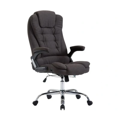 Imagen de CLP Silla De Oficina Thor Tapizado En Tela I Ordenador Ergónomica &amp; con Ruedas Escritorio Regulable Altura Color:, Color:Gris Oscuro