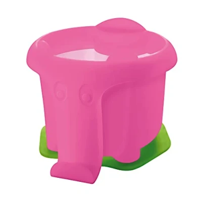 Imagen de Pelikan 808998 Contenedor para acuarelas/témperas, agua y pinceles, con base antivuelco escuela, Silueta de elefante Rosa