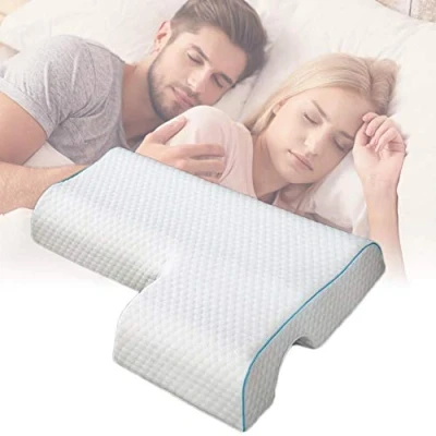 Imagen de Fashionapple Almohada de Espuma viscoelástica para Dormir, cojín Parejas, Brazos, acurrucarse Transpirable, Rebote Lento apoyabrazos (Brazo Izquierdo)