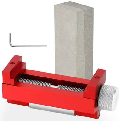 Imagen de Belle Vous Herramienta Guia de Afilado y Piedra Para Afilar Cinceles Hasta 6,8 cm Guía Ángulo Afilador Cuchillos, Cinceles, Cepillos Kit Cuchillos