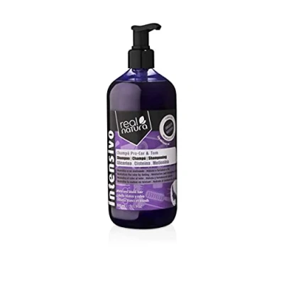 Imagen de Real Natura Champú Sin Sal Pro Color y Tono Potencia el Brillo Fórmula Avanzada Cabello Nutrido Saludable Ideal para Todo Tipo de 500ml