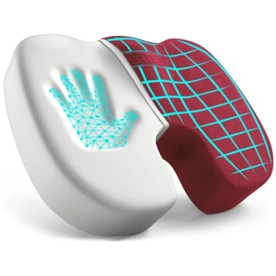 Imagen de FORTEM Cojin Silla Oficina, Almohada en Forma de U, Cojín Espuma Viscoelástica, Antideslizante para Sentarse Gaming, Asiento Coche, Funda Lavable