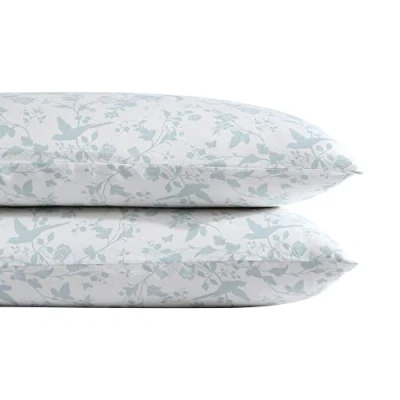 Imagen de Laura Ashley Home Colección Satén Juego de Fundas Almohada 2 Piezas 100% algodón, Suave y Sedoso Luminoso, Ropa Cama Resistente a Las Arrugas, Garden Palace