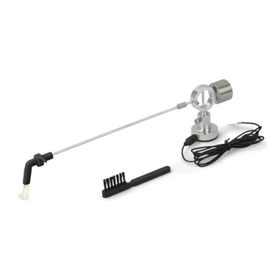 Imagen de Dynavox Escoba para Discos de Vinilo con Mango Autoadhesivo Aluminio Cepillo Pelo Cabra, Altura Ajustable, Incluye Aguja