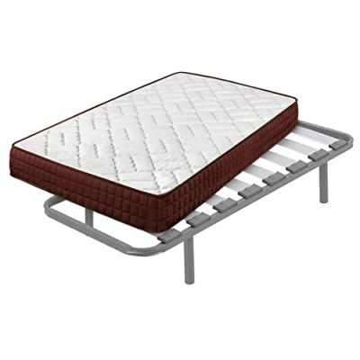 Imagen de Cama express Colchón Viscosoft Ergos 15 + Somier Hermes con 5 Patas. 32 cm, Medida : 105 x 200 cm