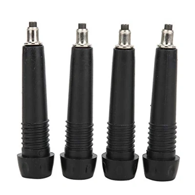 Imagen de RiToEasysports 4 PCS Puntas Bastones Trekking, Alpenstock Tip Portátil Antióxido Duro Trekking Pole Tips Protectores Walking Stick End Cover
