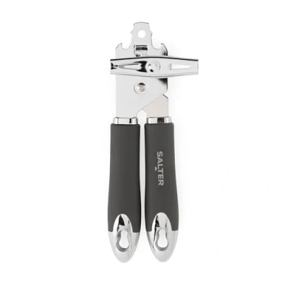 Imagen de Salter BW11386EU7 Abrelatas Manual de Cosmos, para manos con artritis y débiles, ancianos, acampada, gancho colgar, fácil limpiar, duradero, hierro, gris mate