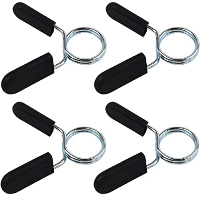 Imagen de Abrazaderas para mancuerna，4 Piezas de Barra Bloqueo Mancuernas Collares Resorte Fitness Entrenamiento Levantamiento Pesas (4Pcs 30mm)