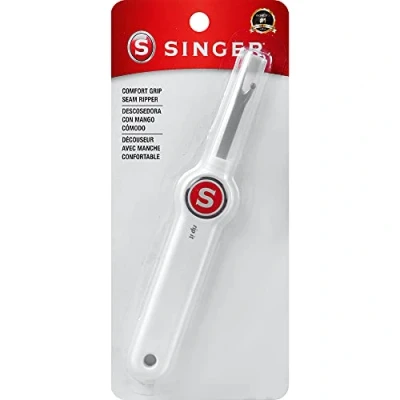 Imagen de Singer Comfort Grip Seam Ripper SGR Noción, Caucho, Rosa/Blanco, Cama Individual