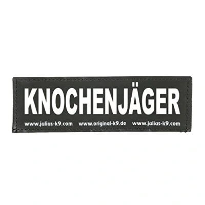Imagen de Julius K9 KNOCHENJÄGER Parches Intercambiables, tamaño pequeño, Color Negro