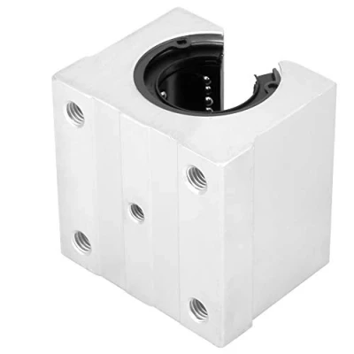 Imagen de SBR30UU Rodamiento de movimiento lineal abierto aluminio 30 mm Bloque deslizante bolas Buje CNC
