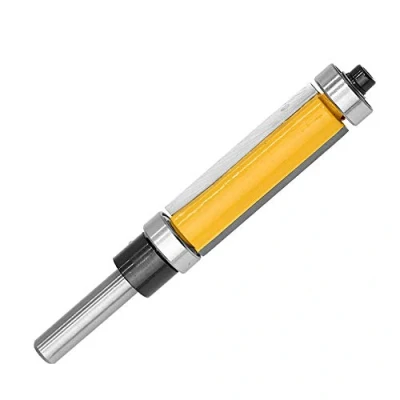 Imagen de Gasea 6,35 mm Router de Ajuste Aflorante Rodamiento Alto y Bajo Enrutador Corte Recto Flush Trim Pattern Para Madera 38 Hoja