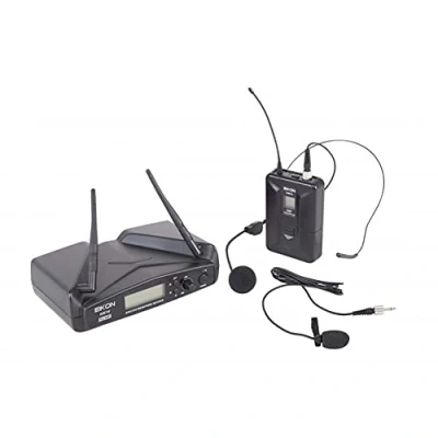 Imagen de Proel EIKON WM700H Micrófono inalámbrico de diadema o pulgas para karaoke, canto, live y presentaciones, color negro