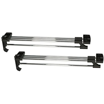 Imagen de KOTARBAU® 2 x Colgadores extraíbles de perchas, Barras extensibles armario 35 cm, Barra o vestidor, guardarropa, Perchero telescópico, Soporte para armarios, uds