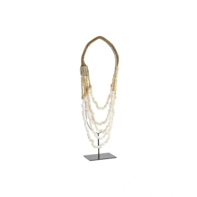 Imagen de Figura Decorativa DKD Home Decor Collar Hierro Conchas (21 x 10 62 cm)