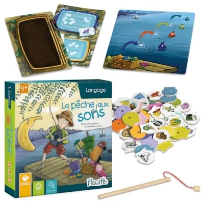 Imagen de Placote La pêche aux Sons Juego, Color no aplicable, Large (Les Editions Passe Temps PLA15)