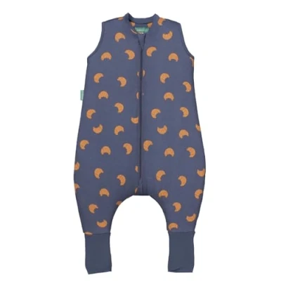 Imagen de molis&amp;co Pijama Manta con Calcetines Antideslizantes 2.5 TOG 90 cm (3 años) Ideal para Invierno 100% algodón (Oeko Tex 100) Croissants
