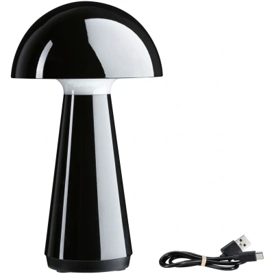Imagen de Paulmann lámpara de mesa LED recargable Onzo, negra, plástico, IP44