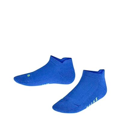 Imagen de FALKE Cool Kick Sneaker K SN suave transpirable secado rápido corte unicolor 1 par, Calcetines cortos Unisex niños, Azul (Cobalt 6712), 35 38