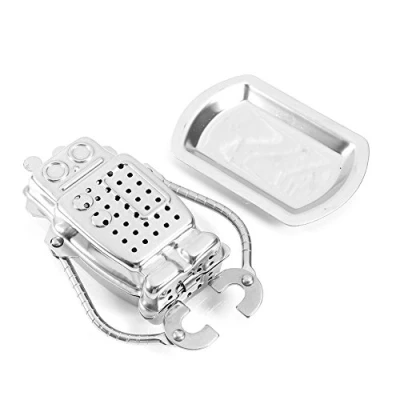 Imagen de Filtros para Té de Figura Robot Difusor Filtro Tamiz Bola Infuser Hoja Acero Inoxidable Socialme EU