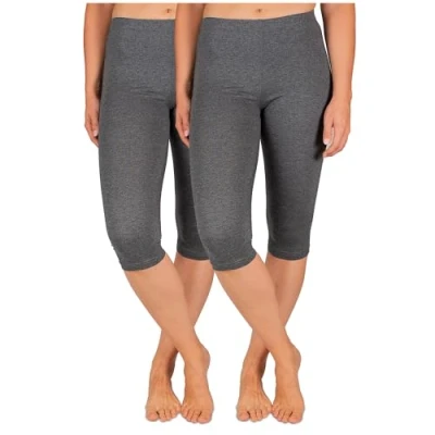 Imagen de SES Capri Leggings pirata para mujer (2 unidades, algodón) gris antracita 36 38
