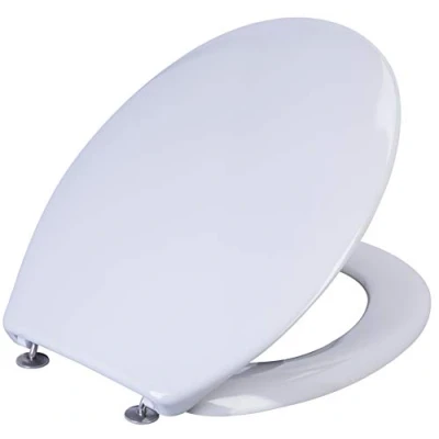 Imagen de Cornat KSCET22 Cetina Asiento de inodoro con tapa (duroplast, fácil cuidado, diseño monocolor que encaja en cualquier cuarto baño), color gris