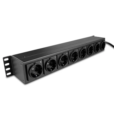 Imagen de Lindy 73025 Regleta PDU de 8 Tomas, enracable con interruptores Individuales