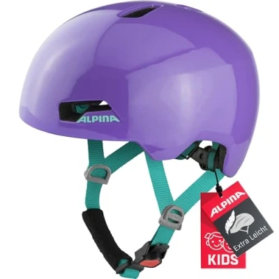 Imagen de ALPINA Hackney Casco de Ciclismo, Unisex Kids, Purple Gloss, 47 51