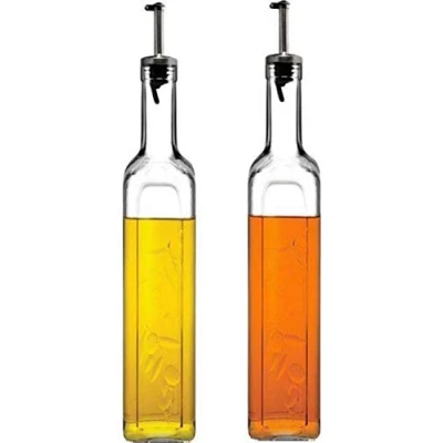 Imagen de Pasabahce Homemade 2 x aceite y vinagre 500 ml de vidrio templado apto para lavavajillas transparente