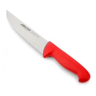 Imagen de Arcos Cuchillo Carnicero laerie Range Acero Inoxidable Nitrum. Carne. Mango Polipropileno Rojo.istema Identificación Color Uso Prolongado y Pesado. Serie 2900. Rojo.