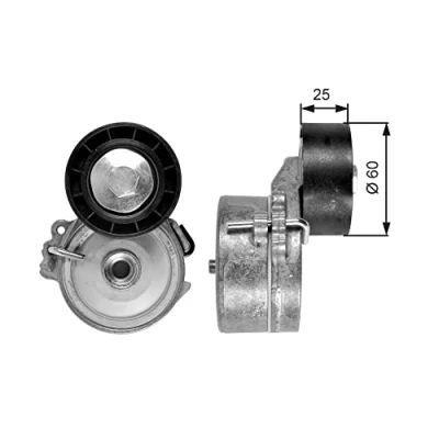 Imagen de GATES FleetRunner Micro V Kit T39033 Polea Tensora PEUGEOT: Partner I Furgón, Combispace, Expert Furgón