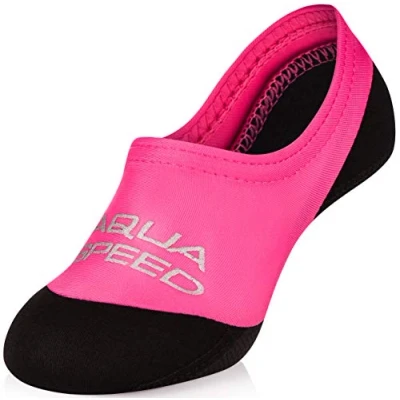 Imagen de Aqua Speed Neo Socks Calcetines para Niños de Neopreno Hijos Suela Antideslizante Elásticos Fácil Rosa Tamaño: 26/27