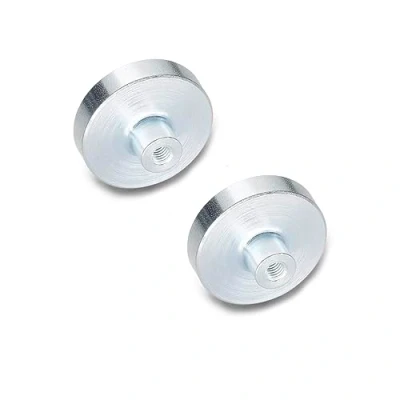 Imagen de Ganter Standard Elements Imán de retención con rosca interna GN 50.2 Material magnético ferrita dura, plata, HF 40 M5