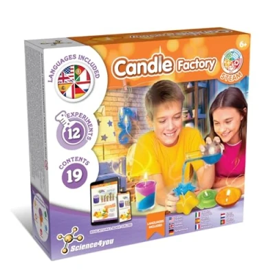 Imagen de Science4you Fábrica de Velas Kit para Hacer Caseras y Coloridas Manualidades Niñas Niños con Materiales Aromaticas Juguete Regalo 7 8 9+ años