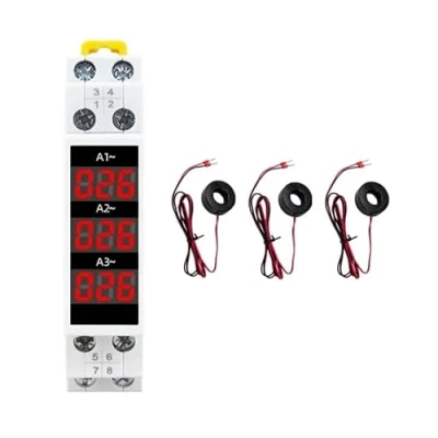 Imagen de Hicozzie 1 set mini medidor de corriente modular indicador LED pantalla digital detector amperímetro ABS