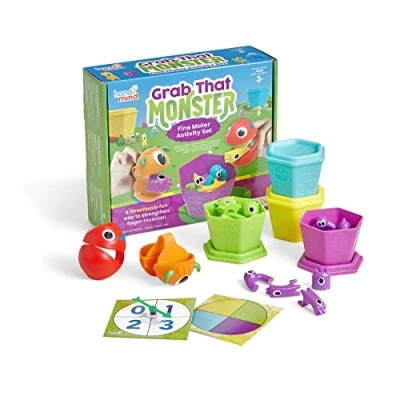 Imagen de Learning Resources Set de Actividades para desarrollar motricidad Fina ¡Atrapa a Ese Monstruo