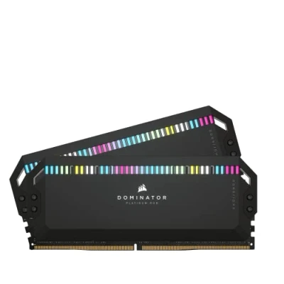 Imagen de CORSAIR Dominator Platinum RGB DDR5 RAM 32 GB (2 x 16 GB) 6000 MHz CL36 Intel XMP iCUE Memoria de computadora Compatible Negro (CMT32GX5M2E6000C36)