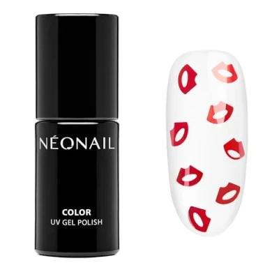Imagen de NEONAIL Pintauñas Semipermanentes DON&#039;T TALK. JUST KISS 7,2 ml Transparente con Marcas De Besos Rojas Esmaltes Para Uñas Gel Manicura Laca Esmalte