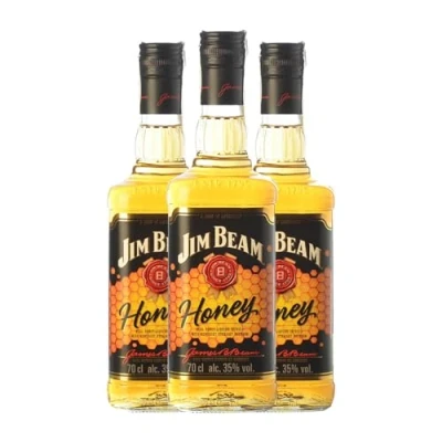 Imagen de Bourbon Jim Beam Honey 70 cl (Caja de 3 Botellas cl)
